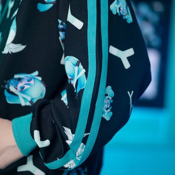 ACDC RAG x Hatsune Miku Forever Black Mint Jersey Oversized Jacket - Picture 7 of 10